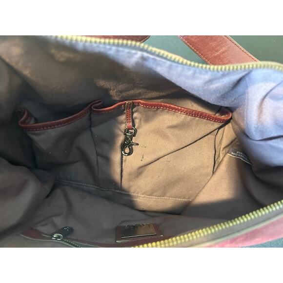 Kooba Boho Leather Hobo Handbag Wine Red Soft Leather Shoulder Bag - Picture 8 of 10